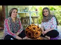 Making donuts in the village house, homemade doughnuts recipe | County life in iran