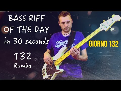 Bassline stile Rumba Bass Riff of the Day in 30 seconds Alusonic Django basso 4 corde giorno 132