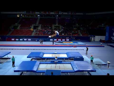 GRAPSAS Marios (GRE) M - 2022 Trampoline Worlds, Sofia (BUL) - Q Trampoline Exercise 1
