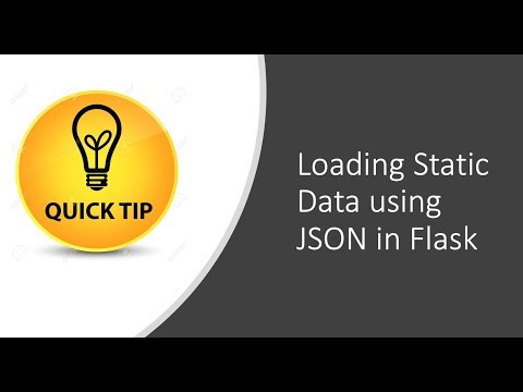 Loading Static Data using JSON in Flask using Jinja For