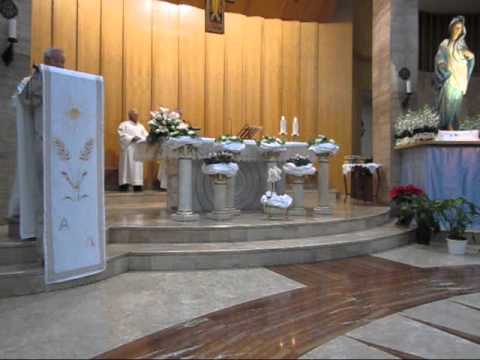 S. MESSA 2012-01-17 MARIA di NAZARET ANNUNCIAZIONE CRISTO RE Martina P. Daniele Picherri & PEC.wmv