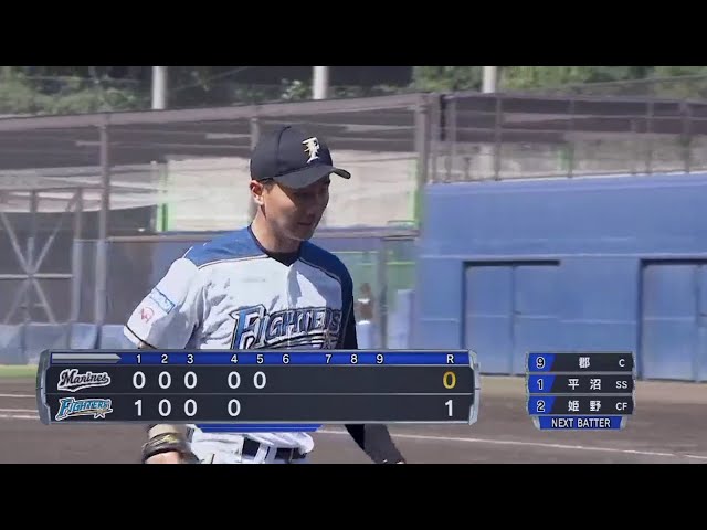 【ファーム】ファイターズ・宮台が5回無失点の好投!! 2018/8/14 F-M(ファーム)