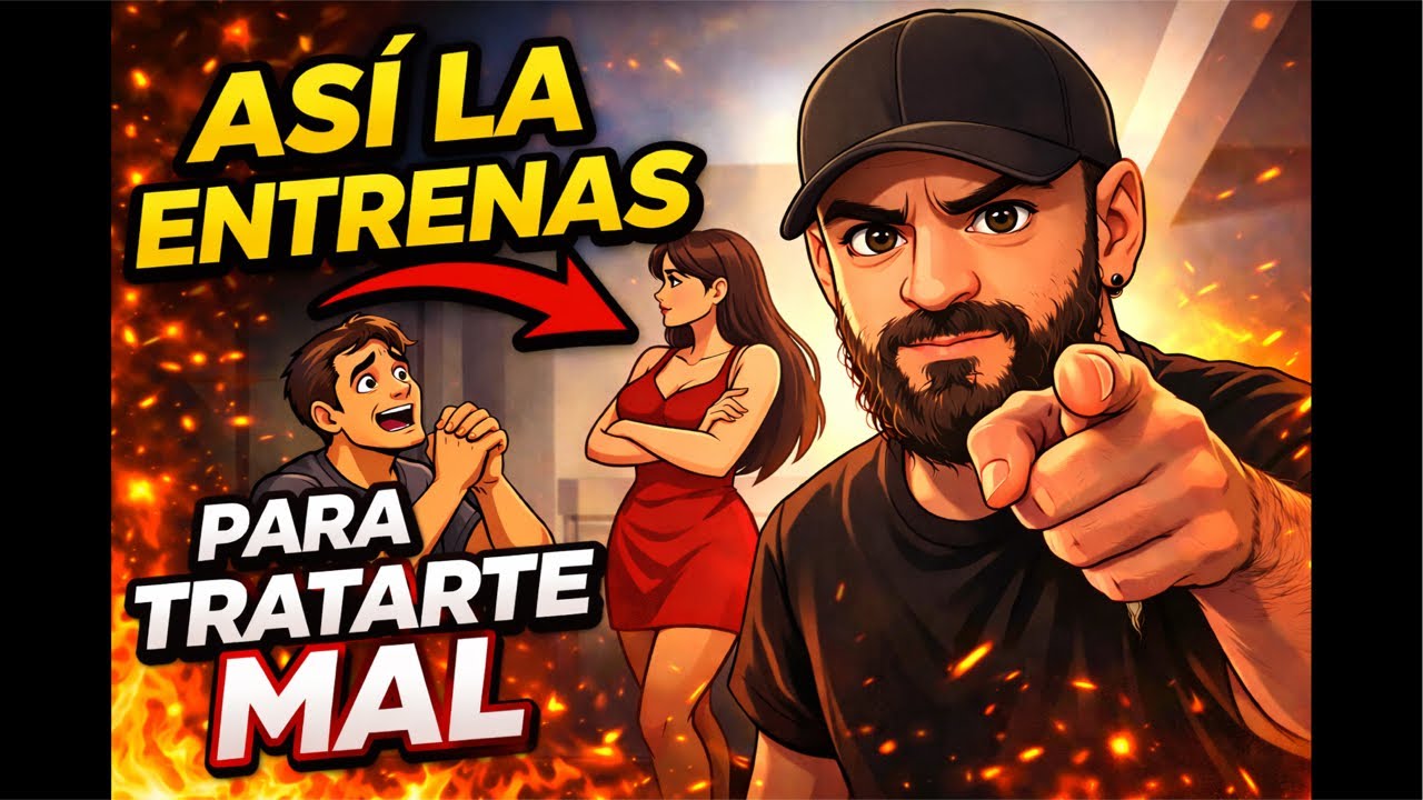 Tú la entrenas a tratarte mal