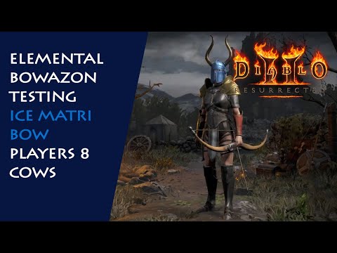 Elemental Bowazon Series: Ice Matriarchal Bow (Cold), P8 Cows - Diablo 2 Resurrected