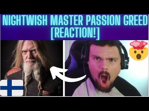 [UK REACTING TO] Master Passion Greed - Nightwish (With Lyrics) [MARCO!!!!]