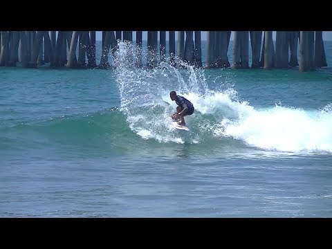 Ezekiel Lau Wins Heat at the US Open of Surfing - Zeke