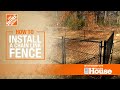 How to Install a Chain Link Fence | The Home Depot with @This Old House