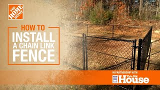 How to Install a Chain Link Fence | The Home Depot with @thisoldhouse