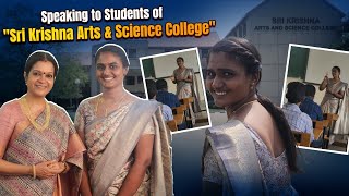 Speaking to Students of Sri Krishna Arts & Science College | RK Family Vlogs