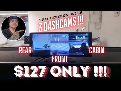 AOOCCI P109 | 3-Channels Dash Cam CarPlay Screen | Review Video HarryWT