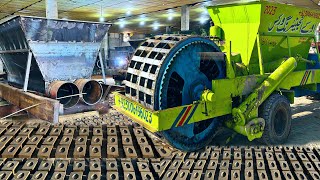 Manufacturing Process of Bricks Making Machine With  4 Moulds Rows || Mobile Bricks Machine MQDEFAULT Thumbnail