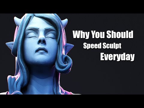 Why You Should Speed Sculpt Every Day - Demon Sea Girl (Blender Timelapse)