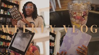 Weekly Reading Vlog #88 | Bookmas Day 7 | Reading Ninth House || African Booktuber | BookedonCharity