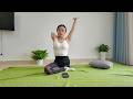 Mila The Ooe Amputee Girl Indoor Yoga Practice Disabled Yoga Oneleg