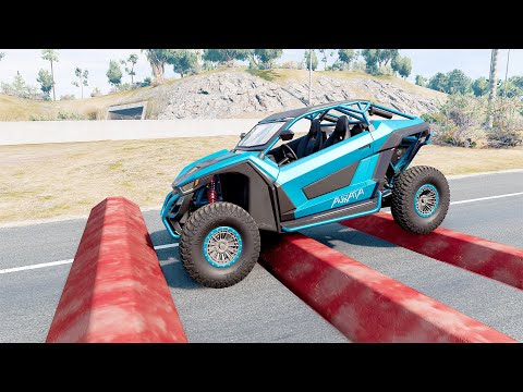Mobil vs Speed Bumps #18 - BeamNG Drive