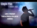 Simple Plan - I miss you magyar felirattal 