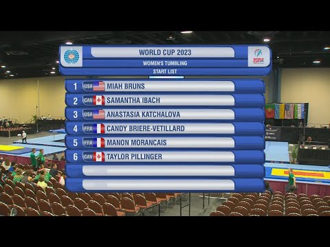 FIG Trampoline World Cup 2023, PALM BEACH, 03-05.08.2023 - Tumbling Women Final