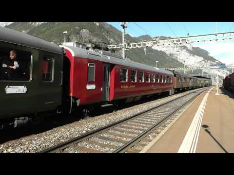 Film 52 HD Fitnessfahrt Erstfeld 6 10 2012 und Historischer Schnellzug Gotthard