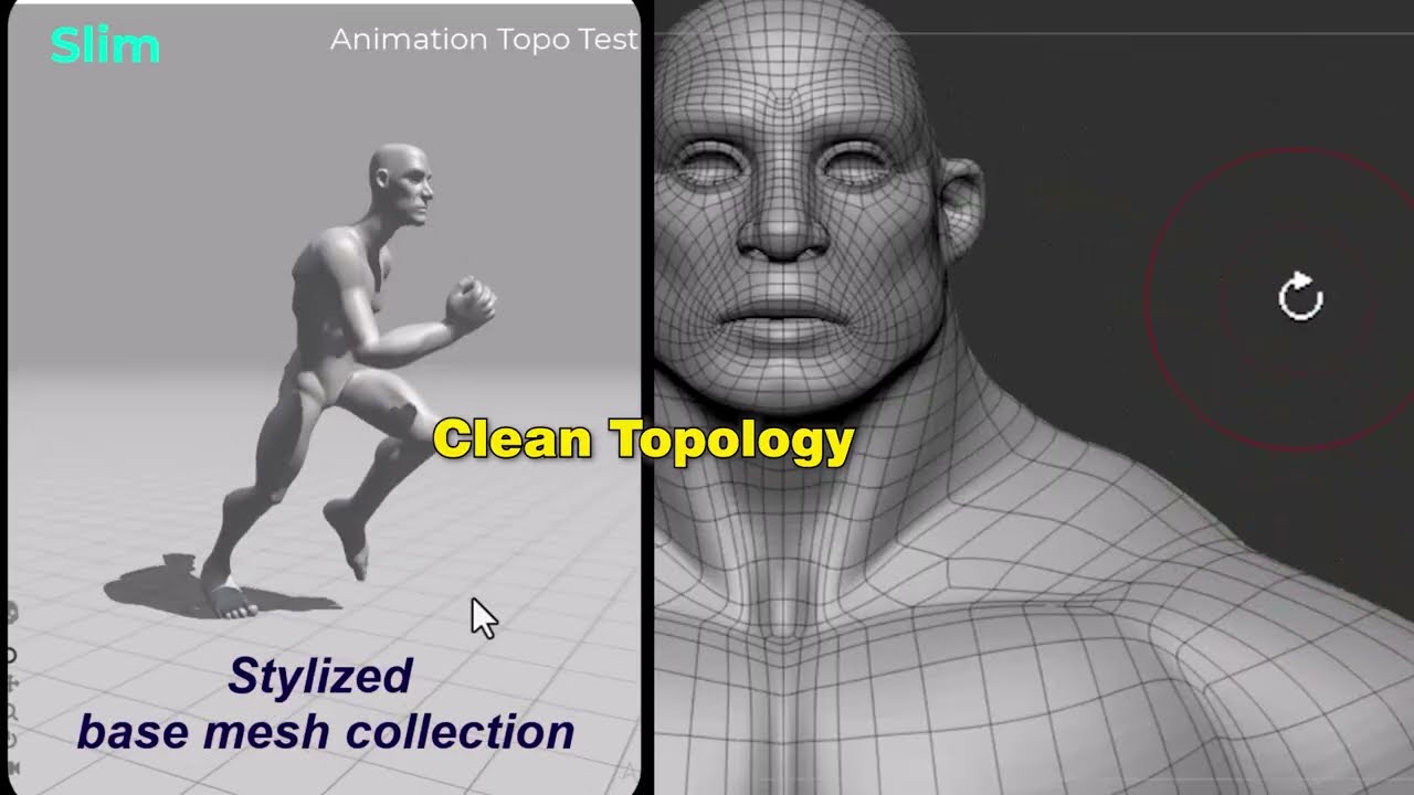 Stop Retopologizing! 11 Pro Stylized Male Base Meshes