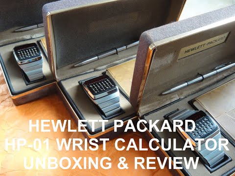1977 HEWLETT-PACKARD HP-01 LED WRISTWATCH CALCULATOR UNBOXING AND PARTS REVIEW