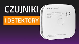 *Qoltec 52579 Bezdrátový detektor kouře Wi-Fi Tuya s LED indikací | Certifikovaný alarm 85 dB | Životnost senzoru 10 let | Baterie součástí