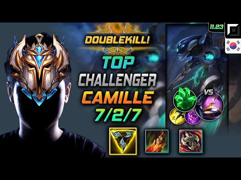 Challenger Camille  vs Kennen - 챌린저 카밀 트포 착취 - LOL KR 11.23