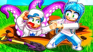 We FOUND something DIGGING In The Backyard...(Roblox)