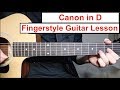 Canon in D | Fingerstyle Guitar Lesson (Tutorial) How to play Canon Easy Fingerstyle Canon in D | Fingerstyle Guitar Lesson (Tutorial) How to play Canon Easy Fingerstyle