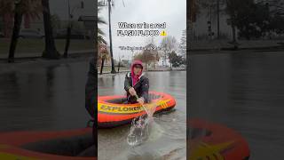 TRAPPED in a real flash flood: