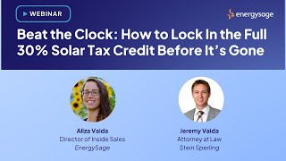 Beat the Clock: How to Lock in the Full 30% Solar Tax Credit Before it's Gone