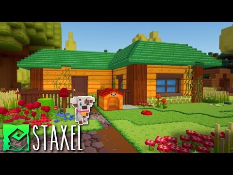 BUILDING OUR OWN FARM?! - Staxel Gameplay EP 1 - Stardew Valley meets Minecraft?!