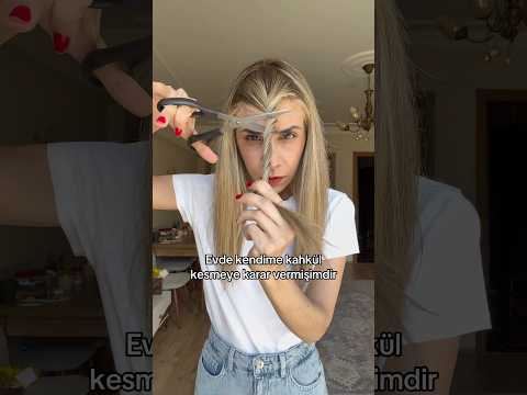EVDE KENDİME KAHKÜL KESTİM POV TİKTOK