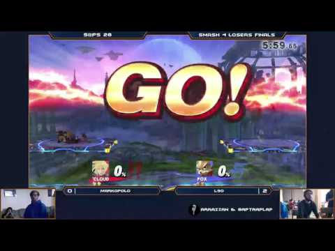 S@PS 28 Wii U Singles - L3o (Fox/Robin) vs MarkoPolo (Zelda/Cloud) - Loser's Finals