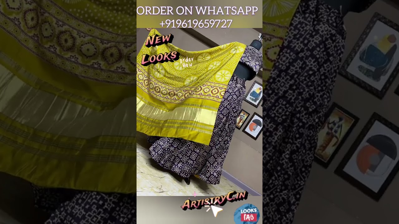 Patola Gajji Silk Lehenga Choli: Modern Geometric Designs & Bandhani Dupatta | Shop at Rs 2055