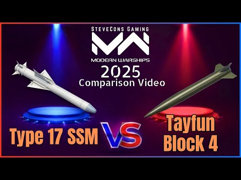 Tayfun Block 4 versus Type 17 SSM Modern Warships
