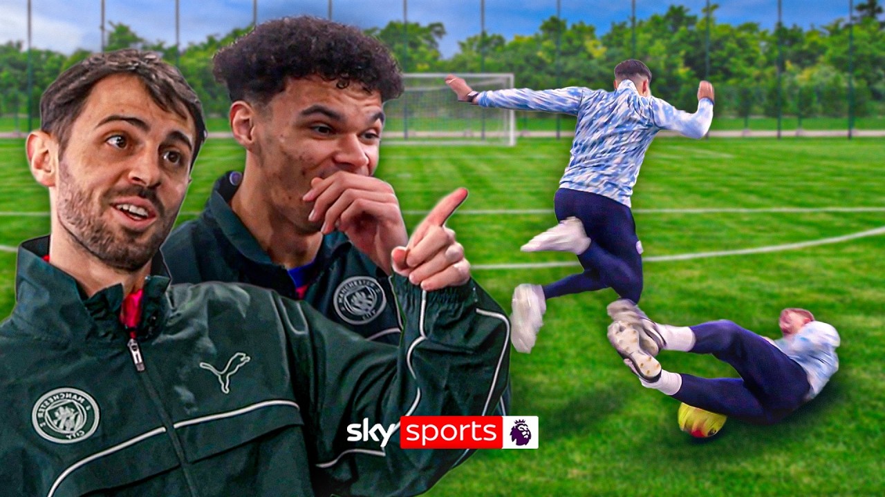 Bernardo Silva & Nico O'Reilly react to SHOCKING tackle! | Man City Playstyle Challenge