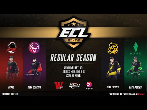 Goons vs Kova Esports & SAWO Esports vs HAVU Gaming - ECL 12 Elite | NHL 21 EASHL 6s