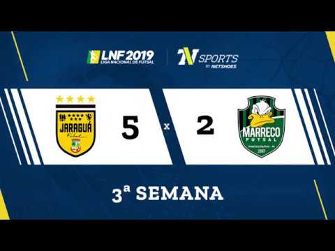 LNF2019 - Gols - 3r - Jaraguá 5 x 2 Marreco