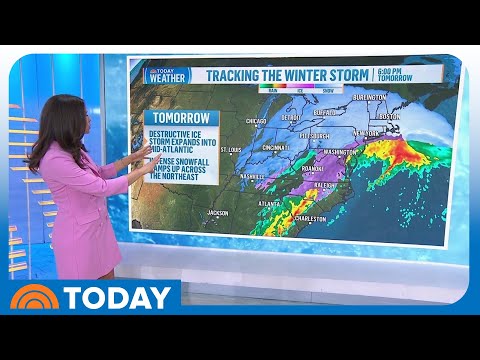 Massive Winter Storm Ramps up Bringing Heavy Snow and Ice