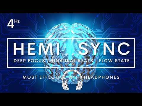 HEMI SYNC FLOW STATE THETA 4HZ BINAURAL BEATS #flowstate #hemisync #4hz #binaural