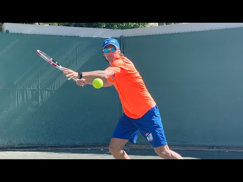 Forehand inside out footwork progression/ Tennis Training with Coach Brian Dabul / ATP tennis