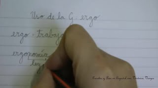 Reglas de Ortografía: Uso de la G: ergo
