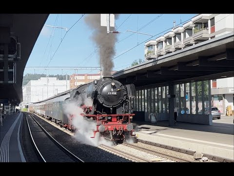 Eurovapor Dampflok 23 058 mit Sonderzug "Mit Dampf rund um den Bodensee"