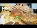 ASMR McDonalds Big Mac Mozarella Chrispy Chicken Bacon Angus Burger EATING SOUNDS SAS ASMR