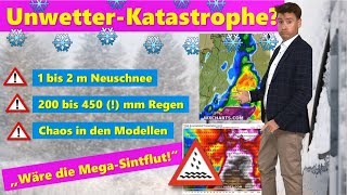 Schockierende Niederschlagskarten für Deutschland. So noch nie gesehen