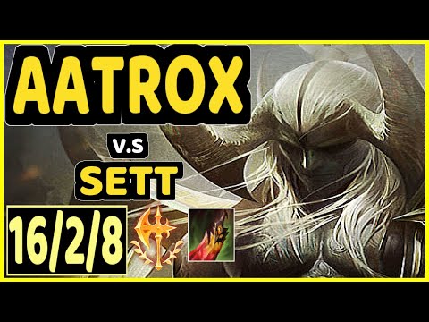 HAUNTZER (AATROX) vs SETT - 16/2/8 KDA TOP GAMEPLAY - NA Ranked DIAMOND
