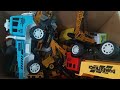 UNBOXING Mobil Mainan Beco Loader Truk Pasir Fuso Pemadam Excavator Tronton Mainan Konstruksi