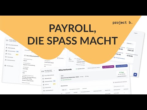 Vorstellung Personalverwaltungssoftware project b