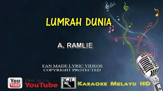 Download lagu A . Ramli  - Lumrah Dunia | Karaoke Tanpa Vokal | Video Lirik HD mp3
