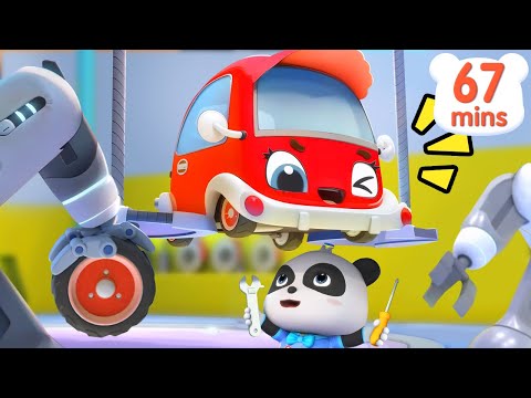 Let's Repair Little Cars | Five Little Cars Got Hurt! 😭 | Nursery Rhymes & Kids Song | BabyBus
